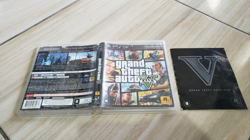 Grand Theft Auto V Gta 5 Só A Caixa + Manual Para O Ps3. H5