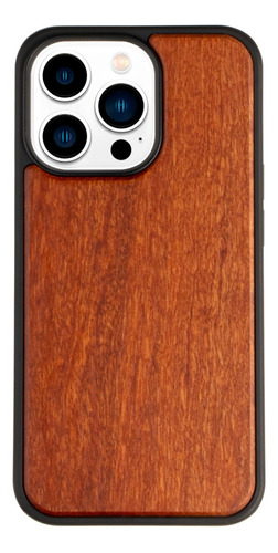 Funda Para iPhone De Madera Rosewood Ultra Impacto Uso Rudo