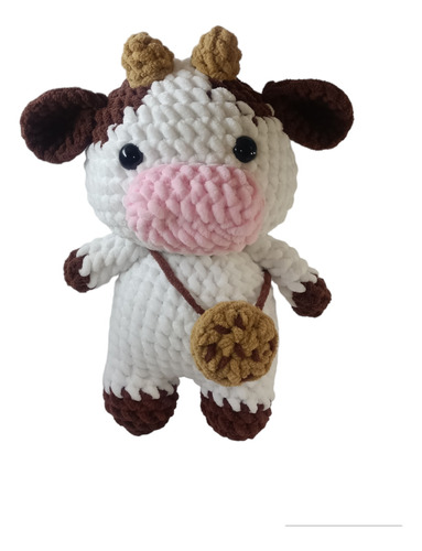Vaquita Tejida A Mano Amigurumi A Crochet  Vaca Peluche 