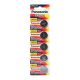 1 Pack Cr2032 Panasonic 3v Botón  - 5 Pzs