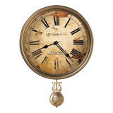 Reloj Pendulo Laton Antiguo. 15 Pulgadas. ¡increible!
