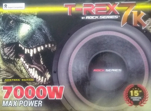 Subwoofer. Rock Series. T-rex7k. De 15 . 2+2 Ohms. 3500w Rms