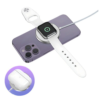 Cargador Inalámbrico Mr. Gadgets 2 en 1 MagSafe iPhone y Apple Watch WA23 | MercadoLibre