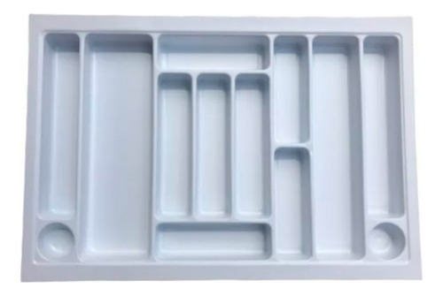 Cubiertero Plastico Organizador Para Cajon 72 X 48 Cm Blanco