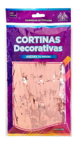 Cortina Metalizada Eco Color 1mt X 2mts 