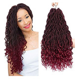 Karida 6pcs / Lot Rizado Imitacion Locs Crochet Cabello Pel