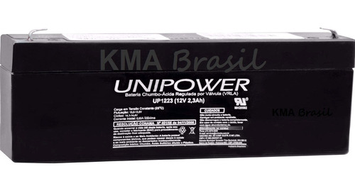 Bateria Selada 12v 2,3ah Unipower Up1223 - Vida Útil: 2 Anos