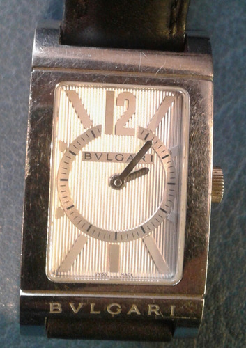 Reloj Bulgari Rettangolo Numero Romano Acero 40 Mm X 32 Mm