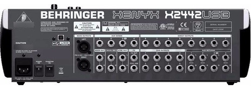 Behringer X2442usb Consola Mezcladora 24 Entradas 