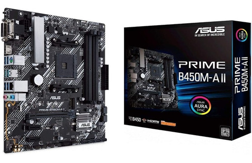 Placa Mae Am4 B450m-a Ii Prime M.2 Ddr4 Asus