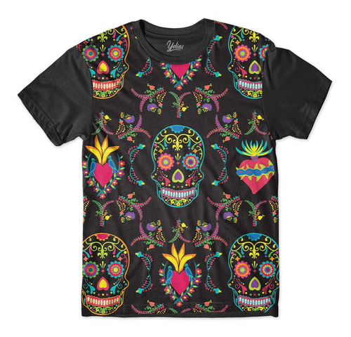 Camiseta Plus Size Caveiras Mexicanas Sorriso