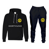 Conjunto De Moletom Plus Size Borussia Abrigo Dortmund Time