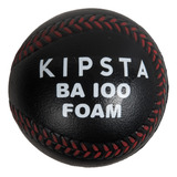 Pelota De Beisbol De Espuma Ba 100 Foam Negro Y Rojo Kipsta