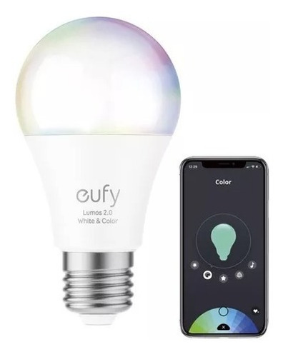 Ampolleta Eufy Lumos Smart Bulb2.0 Blancaycolor Amazon/alexa