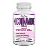 Nicotinamida 500ml + Resveratrol 100ml Antioxidante 120 Caps
