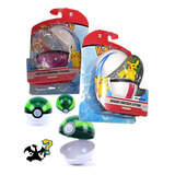 Kit X2 Pokebolas Grande Varios Colores Figuras Sorpresa 7cm