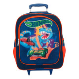 Mochila Infantil Escolar Rodinhas Hot Wheels Dinossauro G