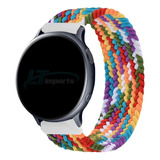 Pulseira 20mm Nylon Trançada Infinito Para Smartwatch 20mm Cor Mix [tam. M] (pulso 185 Até 195mm)