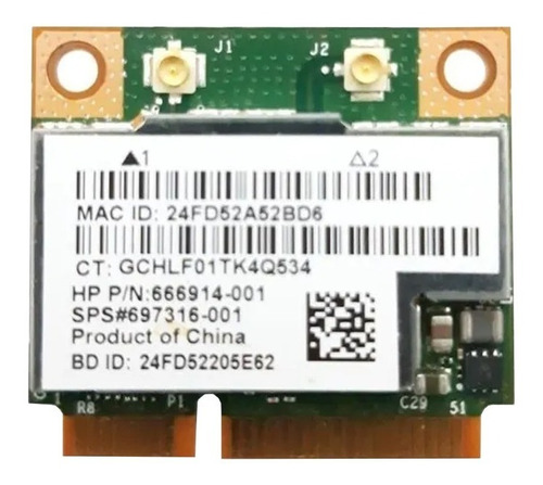 Tarjeta Wifi Hp 666914-001/a/b/g/n + Bluetooth 4.0