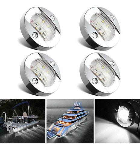 Kit  Luces Cortesia Interior Exterior Lancha Barco X 4