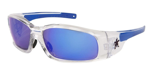 Lentes De Seguridad Mcr Safety Sr148b Marco Claro Mica Azul