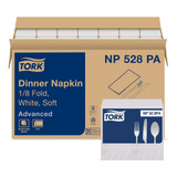 Tork Advanced Np528pa Servilleta De Cena Suave, 2 Capas, 1/8