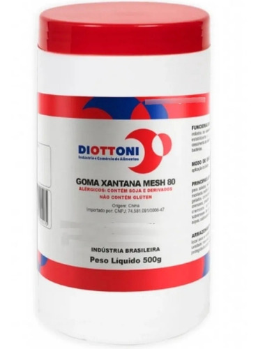 Goma De Xantana Di Ottoni 500g Unidade