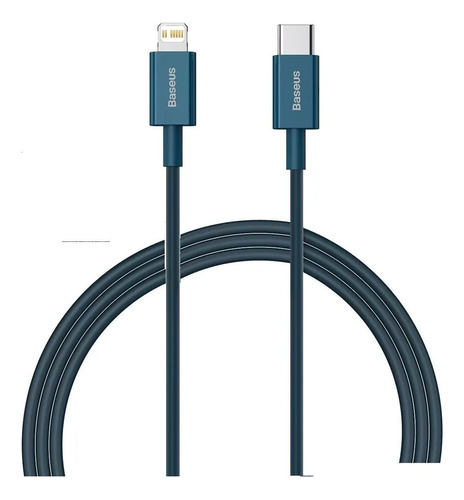 Baseus Cable Carga Rápida Tipo-c A Ip Pd 20w 1m Color Azul