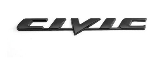 Emblema Honda Civic Emotion Cromado - Negro - Rojo Foto 3