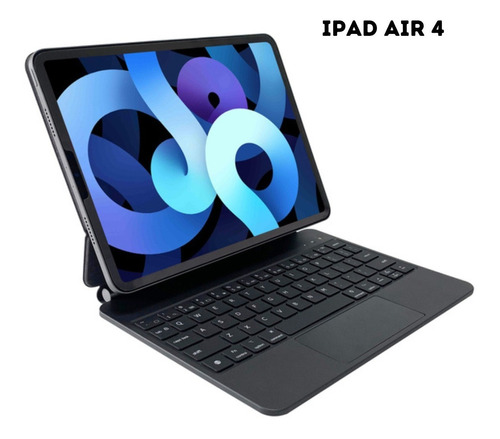 Capa Teclado Magic Rgb C Touchpad P iPad Air, Pro 11 E 10th