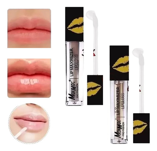 Set 2 Labial Gloss Con Colágeno Agranda Tus Labios Maximizer