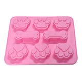 Forma De Silicone Molde Patinha Osso Gelo Sabonete Chocolate