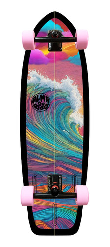 Skate Simulador De Surf Surfskate - Power Colors - 32 