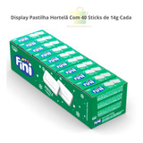 Display Bala Pastilha Hortelã Fini C/40 Unids De 14g - Fini