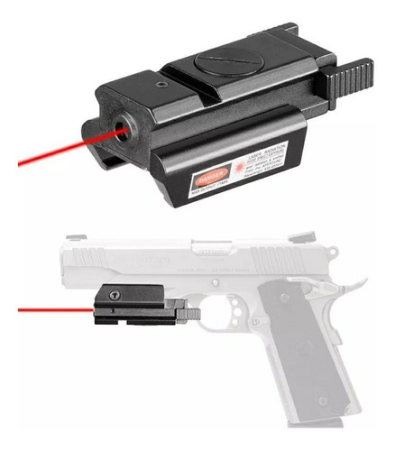 Mini Laser Red Compacto Picatinny Pistola Rifle Mira Airsoft