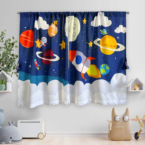 Cortinas Para Niña/ Niño 1.30altox 2m C/cinturones Y Velos B