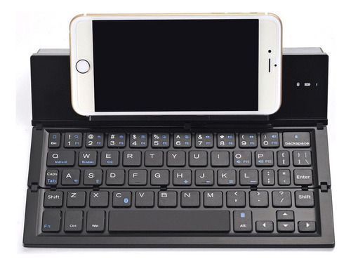 Teclado Bluetooth Recargable Plegable Para Viajar