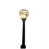 Lámpara Led Farol Solar Rgb 10w Decorativo + Poste Metálico