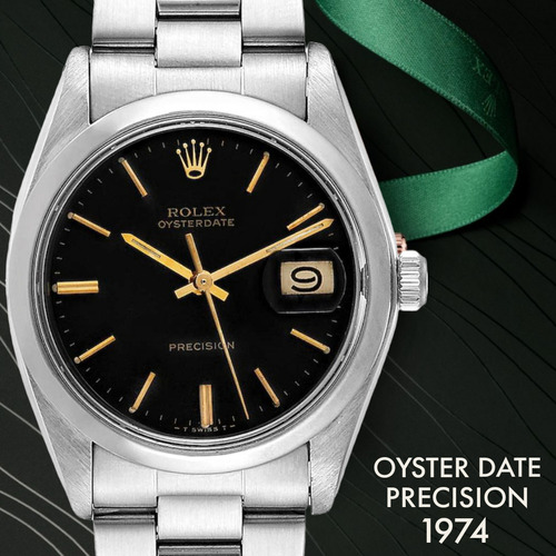 Rolex Oyster Precision Date 1974 Vintage Cuerda 