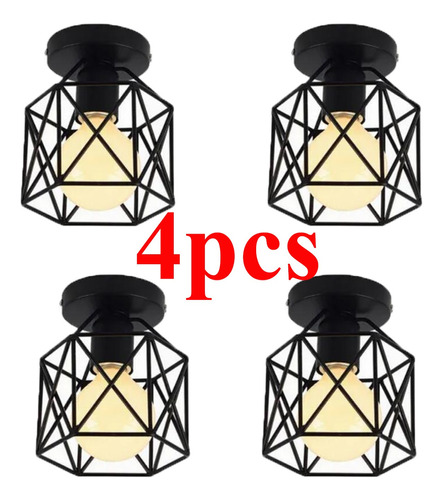 Lámpara Colgante Decorativa De Techo 4pcs