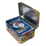 Cartas Pokemon, Caja Metálica Cartas Aleatorias Juego Niños