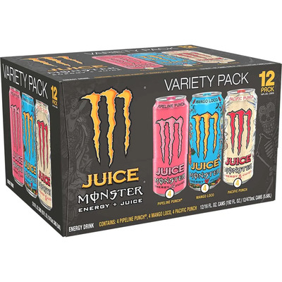 Monster Energy Juice Energy Drink Variety 12 Pz | Envío gratis