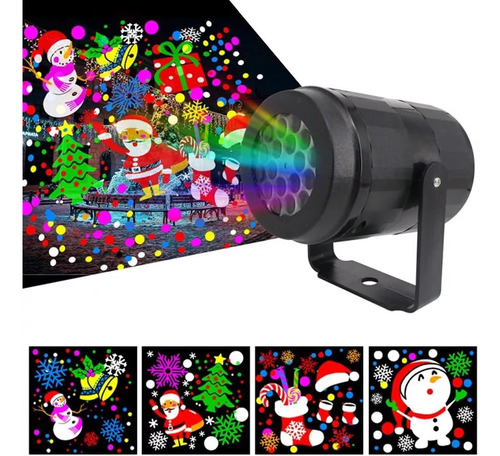 Proyector Navideño Lámpara Led Decoración Navidad Luces