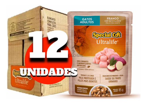 Special Cat Sachê Gatos Adulto Frango 85g Caixa Lacrada C/12