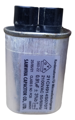 Capacitor Para Microondas 0,91uf X 2100vac