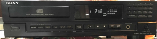 Cd Player De Mesa Sony Cdp M34 Antigo Leia Detalhe Abaixo