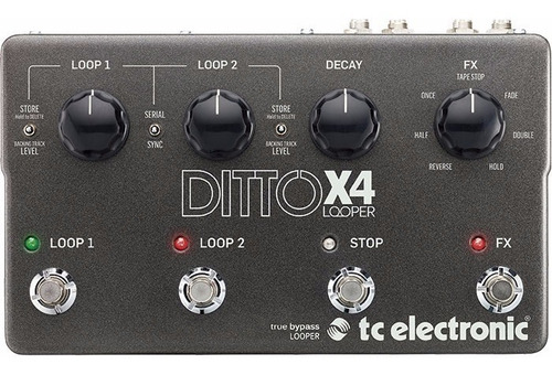 Tc Electronic Pedal Looper Ditto X4 True Bypass 