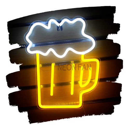 Cartel Chopp De Cerveza Neon Led Acrilico Transparente