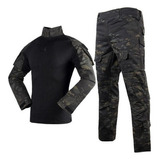 Conjunto Táctico Uniforme De Camuflaje De Manga Larga