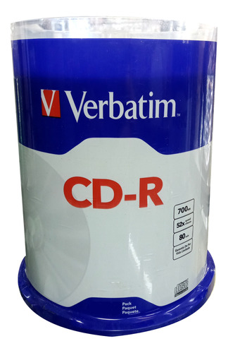 Cd Verbatim Logo X50 Unidades